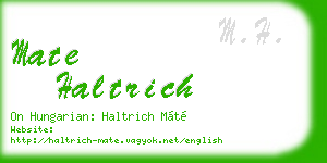 mate haltrich business card